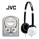 JVC Flat Foldable Stereo Headphones Silver HA-S150-S
