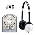 JVC Flat Foldable Stereo Headphones Silver HA-S150-S