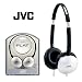 JVC Flat Foldable Stereo Headphones Silver HA-S150-S