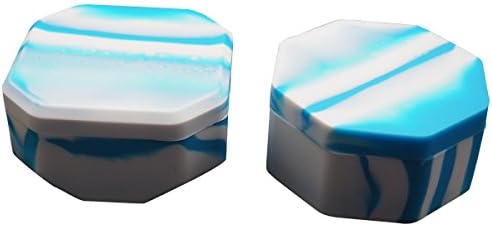 HSZ Non Stick Large Silicone Container Jars Dab Oil Silicone Concentrate Lego Wax Blue