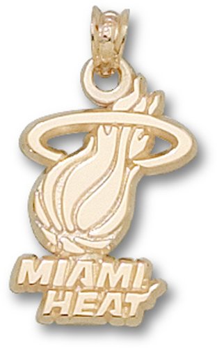 Miami Heat Pendant - 10K Gold Team Logo