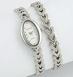 Lucien Piccard Dufonte Hearts Watch and Bracelet Set 73037SL