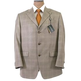 Ralph Lauren Mens 3 Button Taupe Silk Wool Sport Coat Blazer Jacket - Size 38R by Ralph Lauren