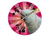 Present Time Karlsson Wall clock glass Mystic Animals Cockatoo 40cm diameter