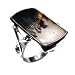 Dendritic Agate and Sterling Silver Rectangular Ring Size 8