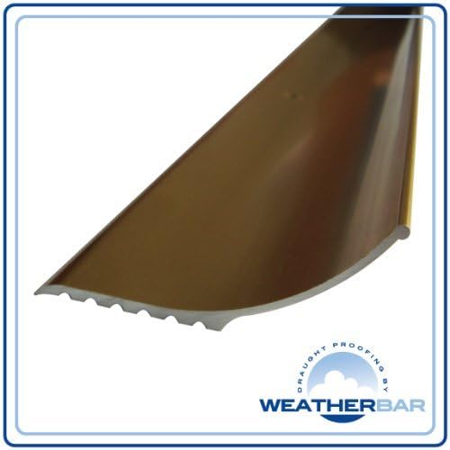 Weatherbar Aluminium Rain Deflector/Weatherboard; Gold (Sim Brass) Finish, 914mm (36) Length by Weatherbar Sills