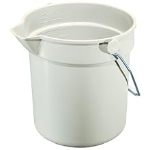 Impact 5510 Gray Deluxe Heavy-Duty Bucket, 10 qt Capacity, 10-1/4" Height x 10-5/8" Depth