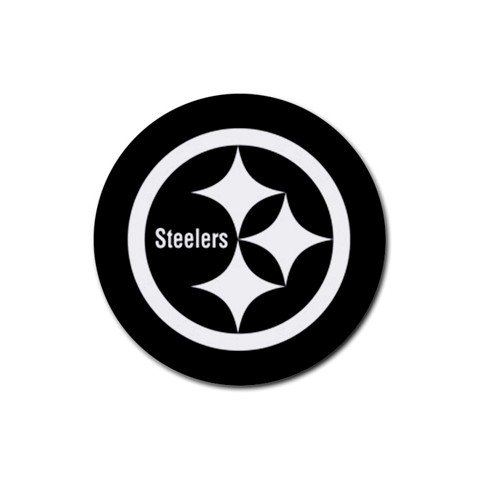 Steelers pittsburgh Round Rubber Coaster set 4 pack Great Gift Idea