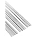 6061 Aluminum Bar, T6 Temper, Meets ASTM B221 Specifications, Width, 36" Length, Pack Of 8