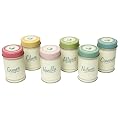 Retro Kitchen Set Of 6 Spice Tins