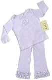 JoJo Designs 2 Piece Lavender Baby Girl Outfit, 12 to 18 Months