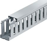 Thomas & Betts TY15X15WPG6 Wiring Duct Wide Slot 1-1/2x1-1/2 Rigid PVC Gray (120 Feet)