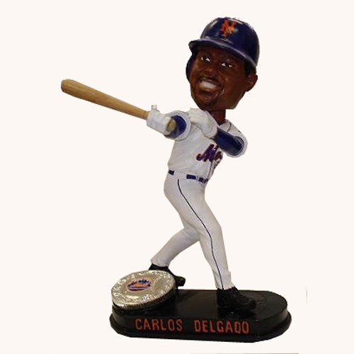 Carlos Delgado New York Mets Limited Edition Platinum Bobble Head Doll from Forever Collectibles