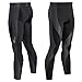 CW-X Men's Perform X Tight Running Pants,Black/Dark Grey,Medium