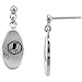 Team Titanium Washington Redskins Steel Earrings With Cubic Zirconia Accent