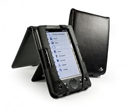 Tuff-Luv Faux Leather Flip Case Cover for Sovos eReader - Black
