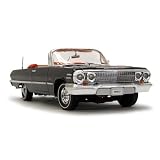 1 18-Scale Diecast 1963 Chevrolet Impala Convertible - Black 