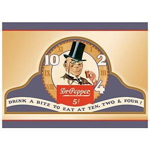 Dr. Pepper Bite to Eat Metal Sign