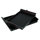 Maderia Tray Set of 2 - Dark Brown