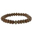 8mm Rondell Stretch Bracelet - Scene Jasper