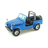 2003 Jeep CJ-7 Wrangler 1 24 Blue by Collectable Diecast