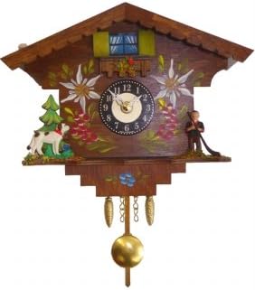 ENGS 0182QP Engstler Battery-operated Clock - Mini Size with Music-Chimes