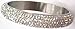 Pavel Steel Stainless Steel Pave Crystal Slip-On Bangle With Silvery White Crystals, 12mm Width