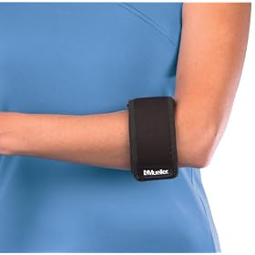 Click here to buy Mueller Tennis Elbow Support, Black, One Size by Mueller.