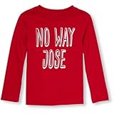 THE CHILDREN'S PLACE(ザ・チルドレンズプレイス) ロングスリーブパフプリントグラフィックティ クラシックレッド トップス長袖Tシャツ 5歳【並行輸入】