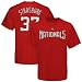 MLB Majestic Washington Nationals #37 Stephen Strasburg Youth Red ...