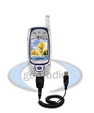 LG MM-535 Coiled Power Hot Sync and Charge USB Data Cable w/ Tip Exchange - Gomadic Brand