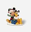 DISNEY~MICKEY MOUSE MERRY CHRISTMAS PLUTO Jeweled Hinged Box