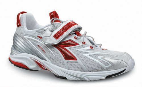 Diadora 7120 Laufschuh Mythos Samurai Evo, Größe 10, weiß/rot/silber