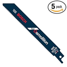 Bosch RD6V 6-Inch 10/14T Demolition reciprocating Saw Blades - 5 Pack