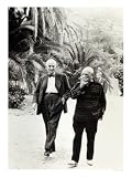 Daniel-Henry Kahnweiler and Pablo Picasso Art Giclee Poster Print, 18x24