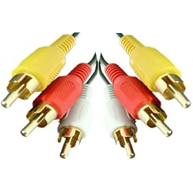 5m TRIPLE RCA Cable - Premium Quality / 24k Gold / Male to Male / Left & Right Audio & Video / Stereo / 3RCA / 3xRCA