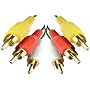 1.2m TRIPLE RCA Cable - Premium Quality / 24k Gold / Male to Male / Left & Right Audio & Video / Stereo / 3RCA / 3xRCA