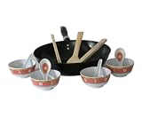 Wokpfannen Set + 1 Pitzza Set10 teilig + 1 Kuechenset