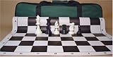 ChessCentral's Superior Deluxe Tournament Chess Set with Chess Pieces, Black Chess Board, and Green Tote ChessCentral's Superior Deluxe Tournament Chess Set with Chess Pieces, Black Chess Board, and Green Tote