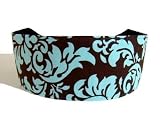 Bohemian Dandy Damask, Pure Elegance, Hot Cocoa and Turquoise Blend, Michael Miller Fabric, Beautiful Headband