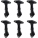 VideoSecu 4 Black Universal Satellite Speaker Mounts / Brackets for Walls and Ceilings 1VE (Black, 4 Pack)