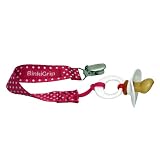 BooginHead Pacifier Holder, Pink Polka Dot