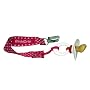 BooginHead Pacifier Holder, Pink Polka Dot by BooginHead
