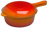 Le Creuset 2-Quart Multi 2-in-1 Pan with 8-Inch Omelet Cover, Flame