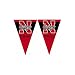 Nebraska Cornhuskers NCAA 25Ft String Of 6 x 9 Party Pennants (Flags)