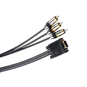 Monster MVHDDB/3R-35 DB15 VGA to RCA Component Computer Video Cable (35 feet)