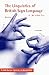 Book The Linguistics of British Sign Language: An Introduction