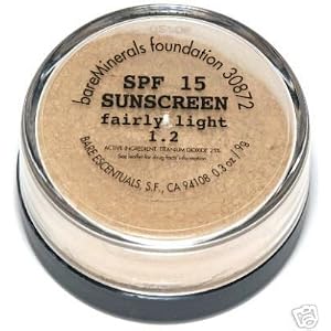 Bare Escentuals, Bare Minerals Fairly Light Foundation #1.2, Large 8gram Bare Escentuals, Bare Minerals Fairly Light Foundation #1.2, Large 8gram