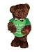 Chantilly Lane Animated Singing Dancing Chocolate Bear Sings I Feel Good - Green Shirt
