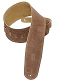 Levy's Leathers Suede Leather Bass Strap,Brown